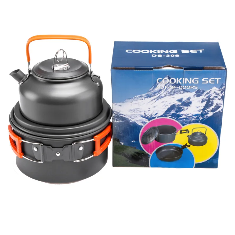 Camping Cooking Pot Stainless Steel - Outdoor Pot Pan Kettle Camping Cookware