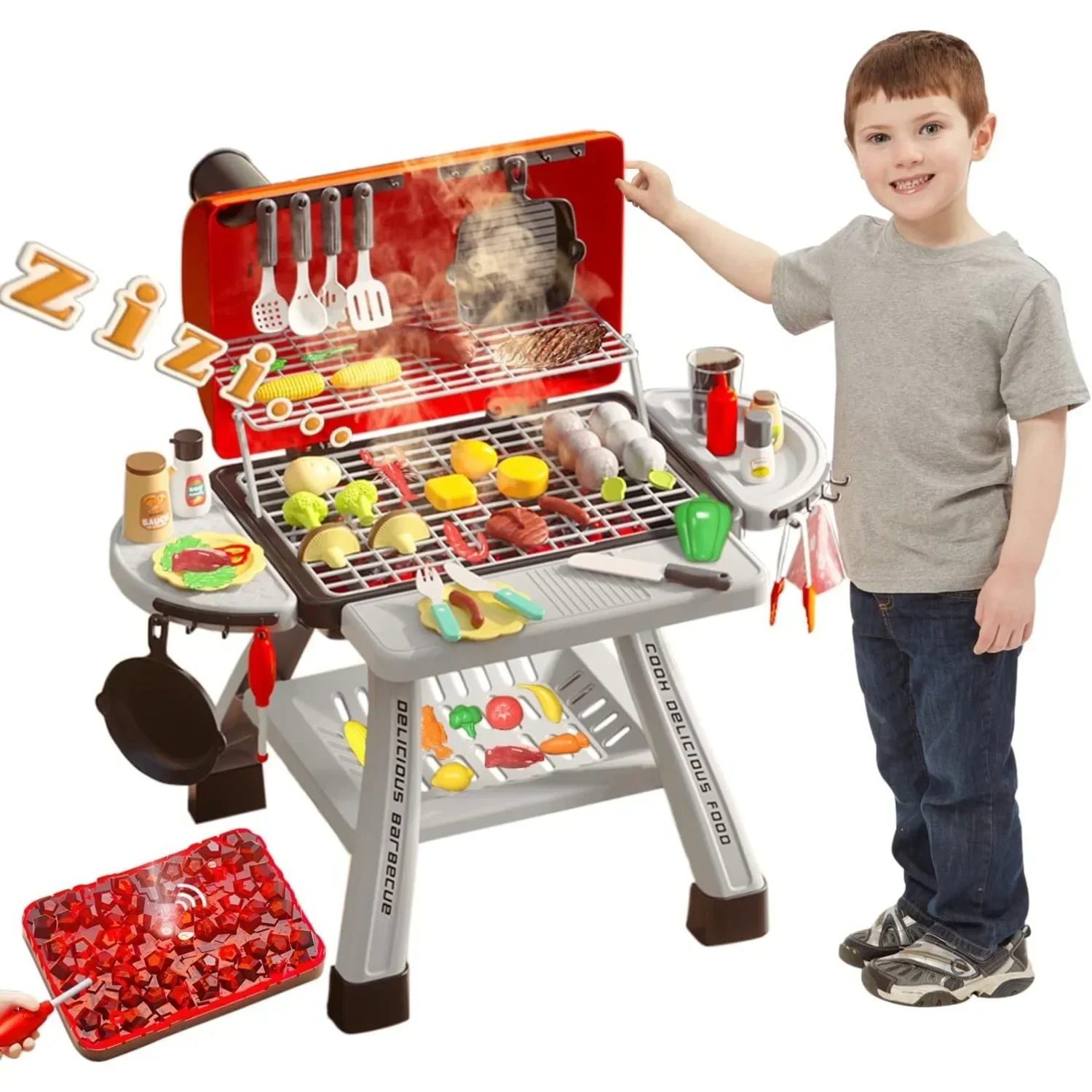 Camping Cooking Kids - Barbecue Grill Toy Set Kids BBQ