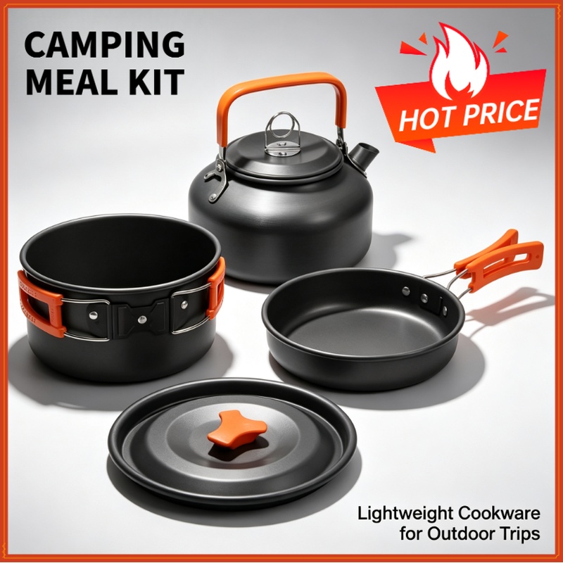 Camping Cooking Kettle - Camping Cooking set Camping Cookware Travel