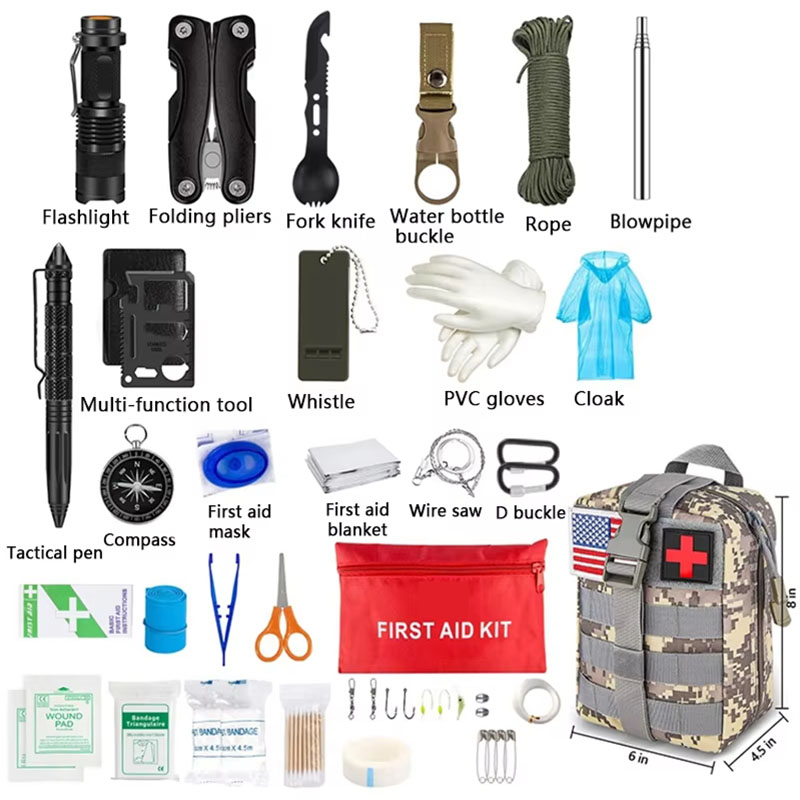 Survival First Aid Kit Surviva - огляд і ціна Camping Cooking Set With Bag