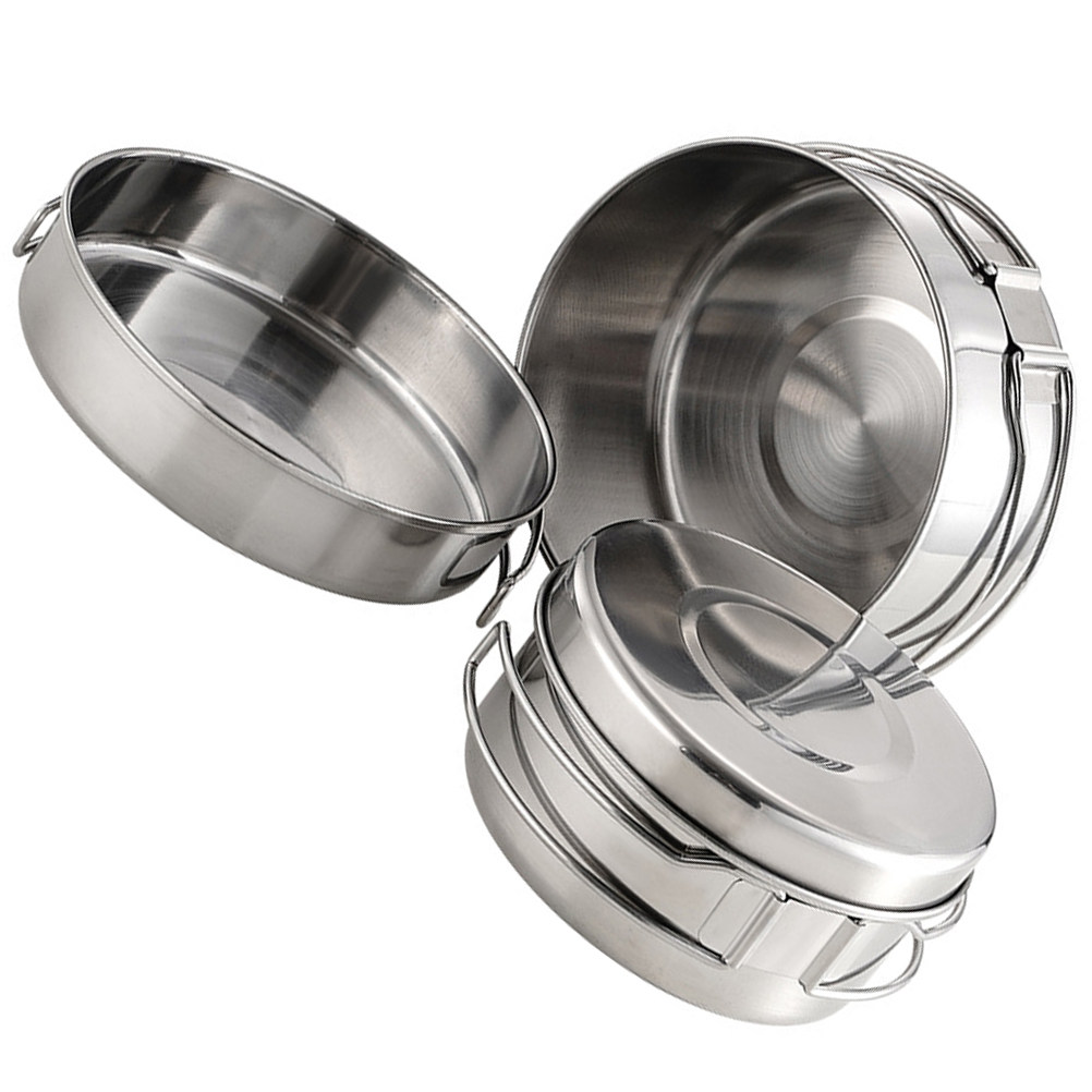 1Set Stainless Steel Camping C - огляд і ціна Camping Cooking Pot Stainless Steel