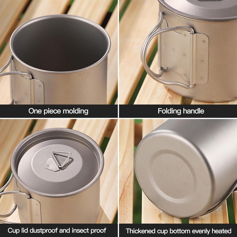 Titanium Camping Mug with Fold - огляд і ціна Camping Cooking Set With Bag