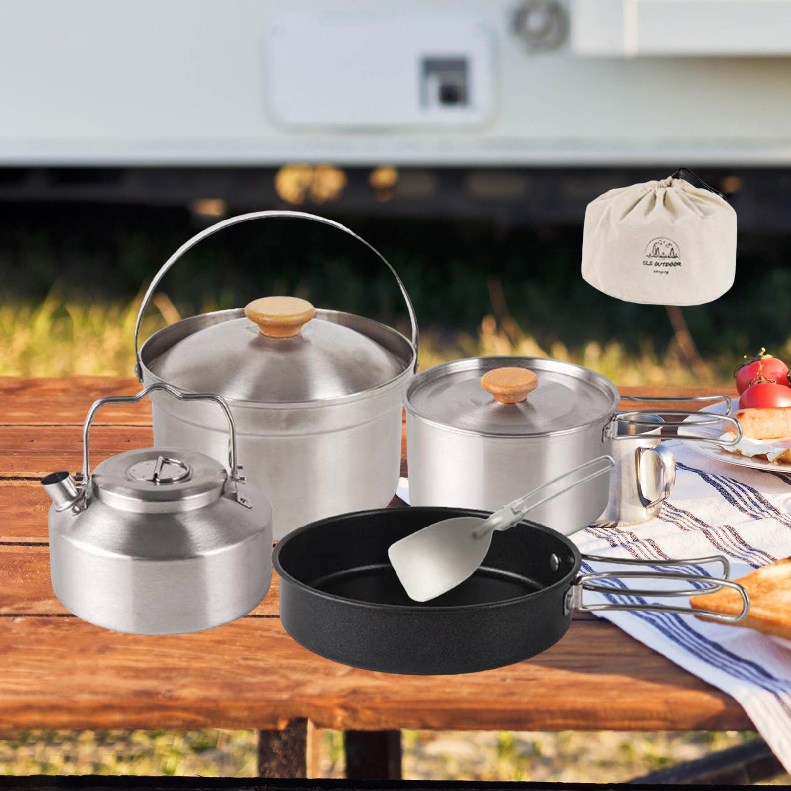 Camping Cookware Cook Gear Por - огляд і ціна Camping Cooking Set With Kettle