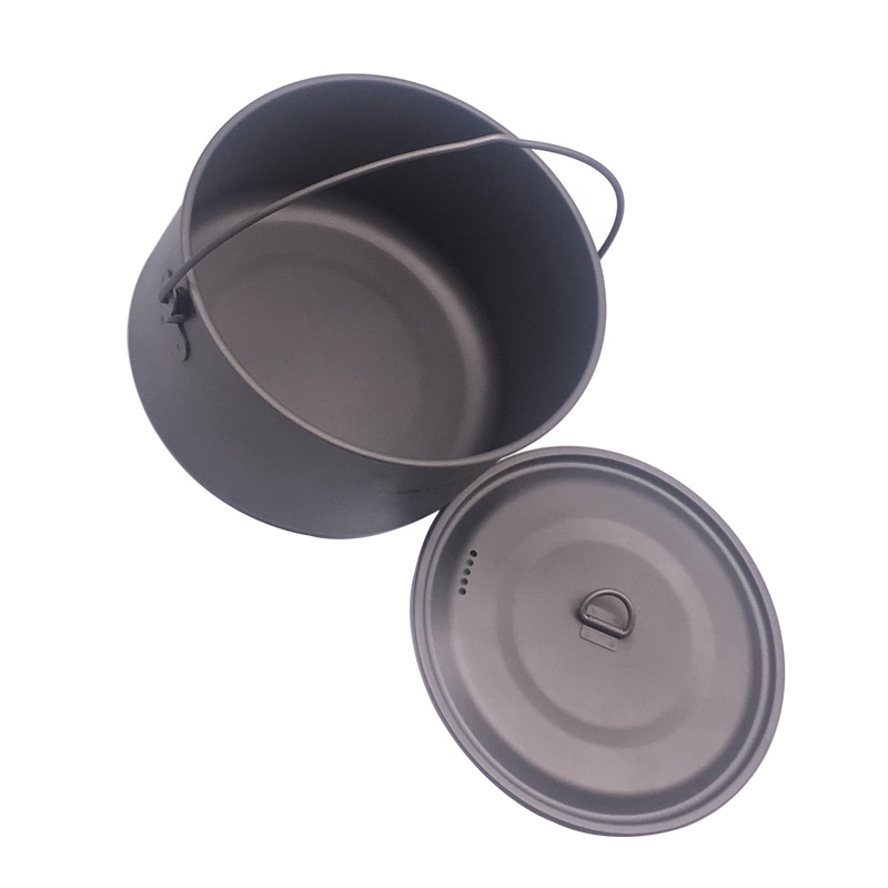 FLAME'S CREED 1100ml 1950ml Ul - огляд і ціна Camping Cooking Pot Stainless Steel
