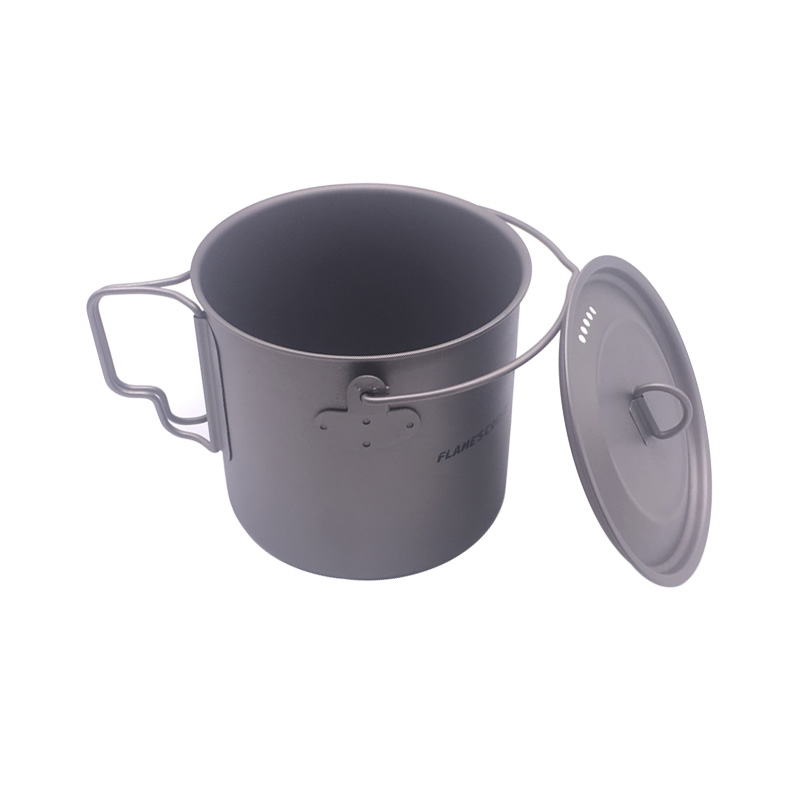 FLAME'S CREED 1100ml 1950ml Ul - огляд і ціна Camping Cooking Pot Stainless Steel