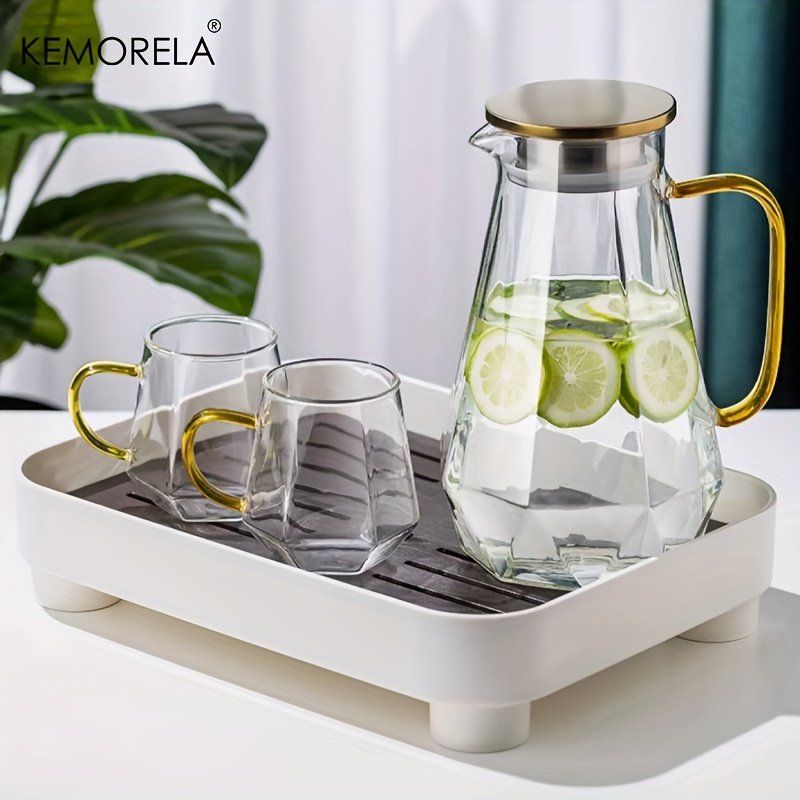 1PCS Diamond Texture Glass Tea - огляд і ціна Camping Cooking Kettle