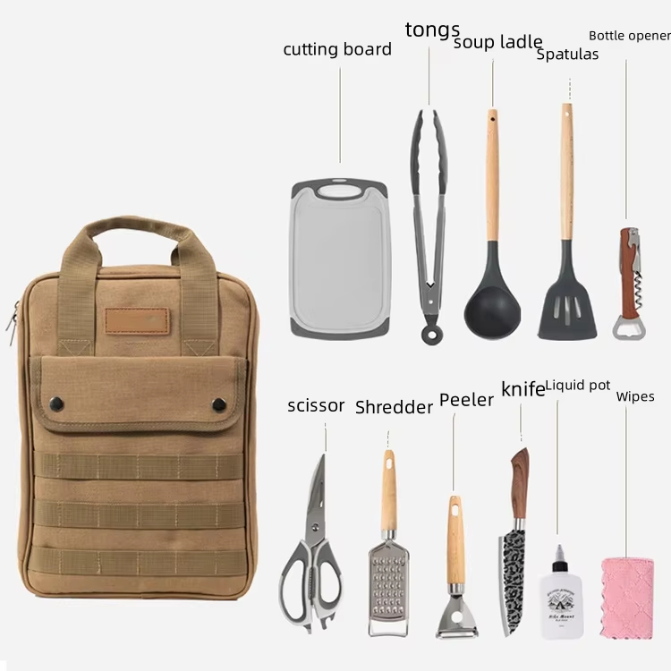 Camping Cooking Utensils Acces - огляд і ціна Camping Cooking Set With Bag