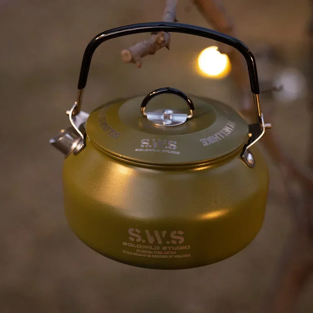 Stainless Steel Kettle 0.8L Po - огляд і ціна Camping Cooking Pot Stainless Steel