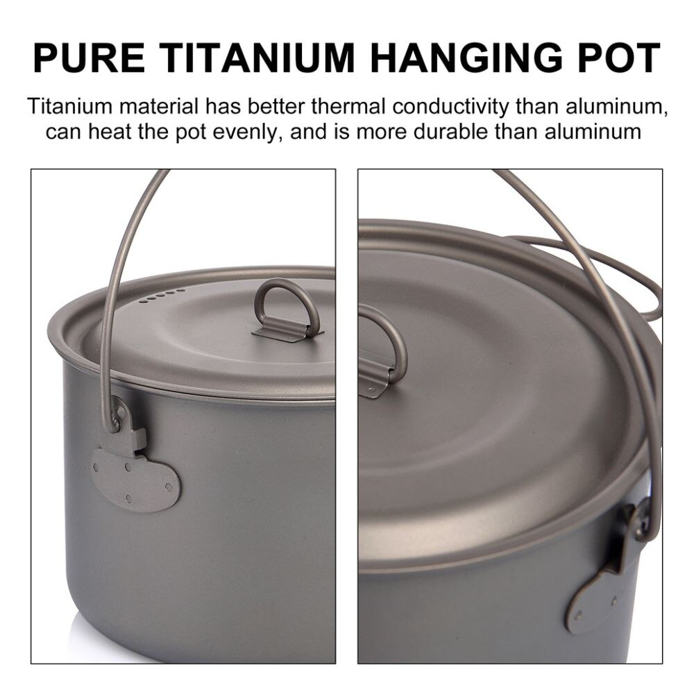 Widesea Camping Tableware Tita - огляд і ціна Camping Cooking Pot Stainless Steel