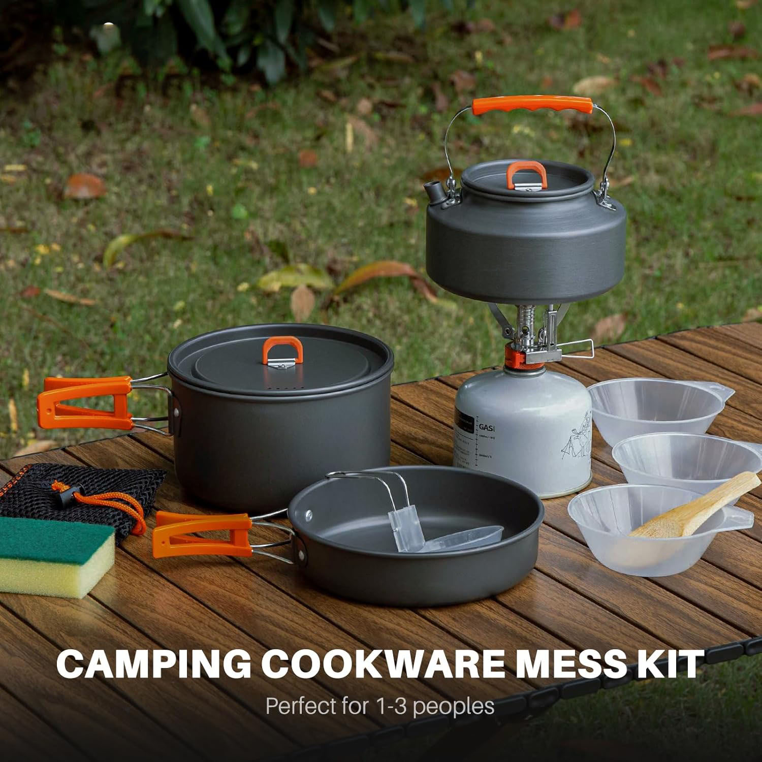 Camping Cookware Camping Pot a - огляд і ціна Camping Cooking Set With Kettle