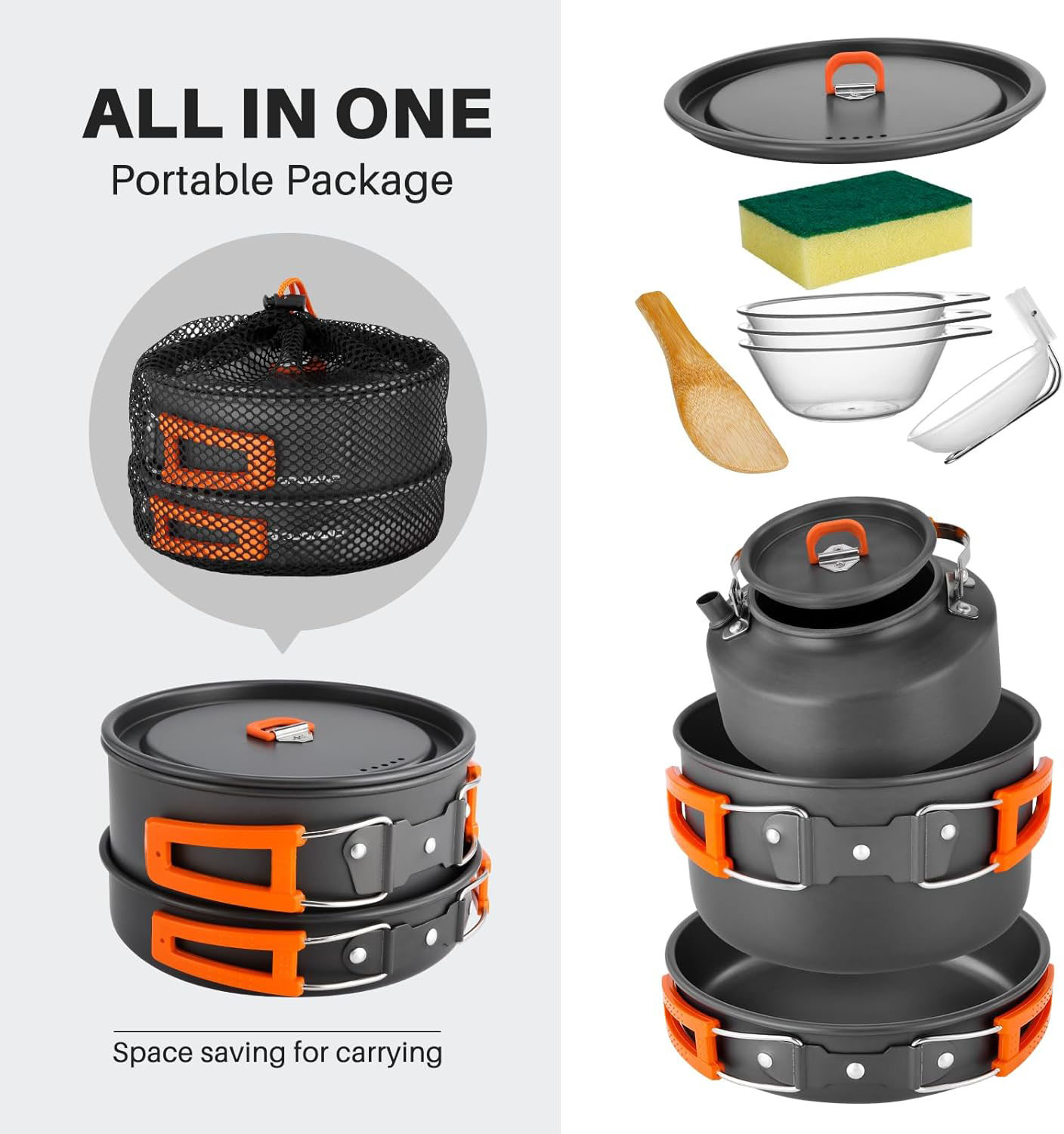 Camping Cookware Camping Pot a - огляд і ціна Camping Cooking Set With Kettle