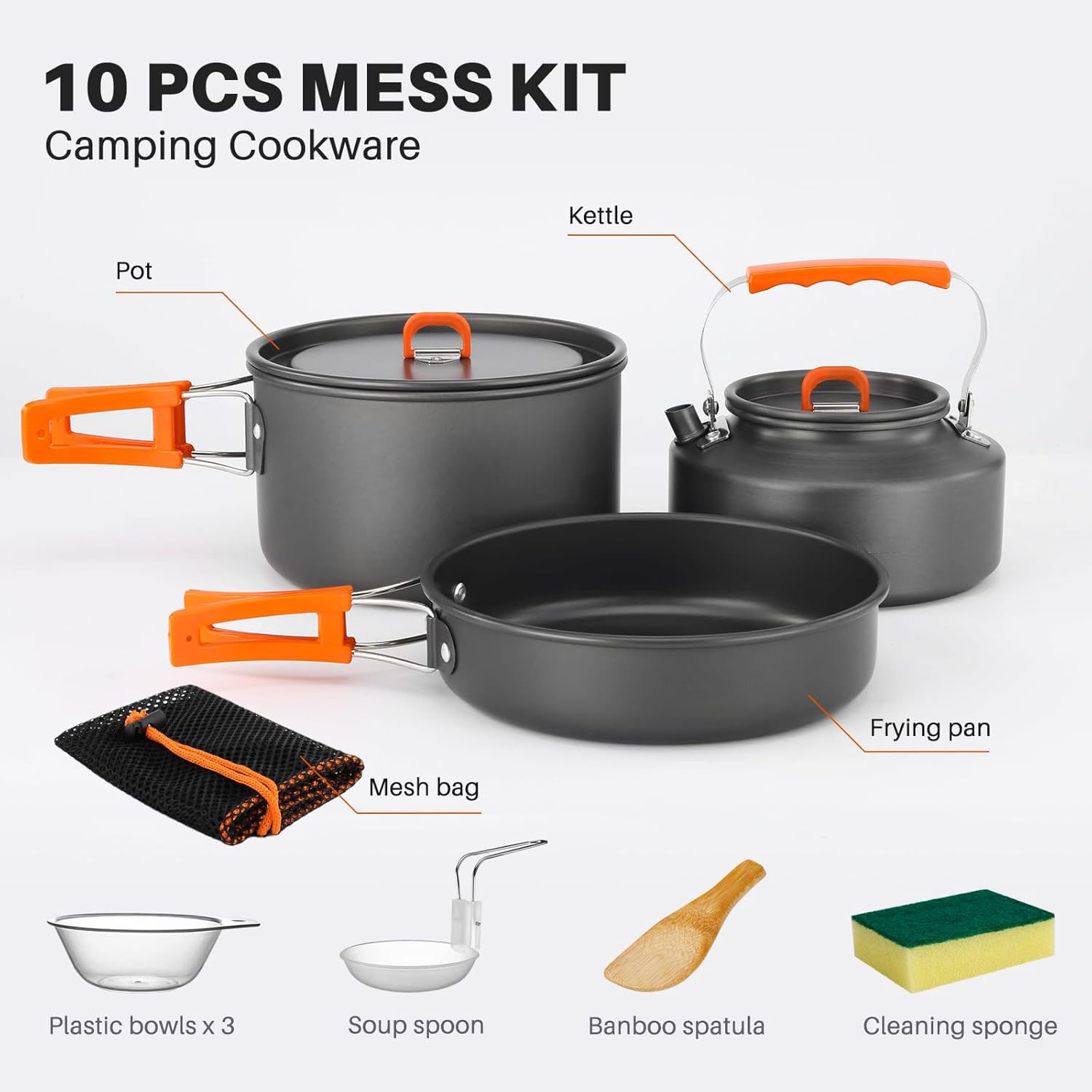 Camping Cookware Camping Pot a - огляд і ціна Camping Cooking Set With Kettle