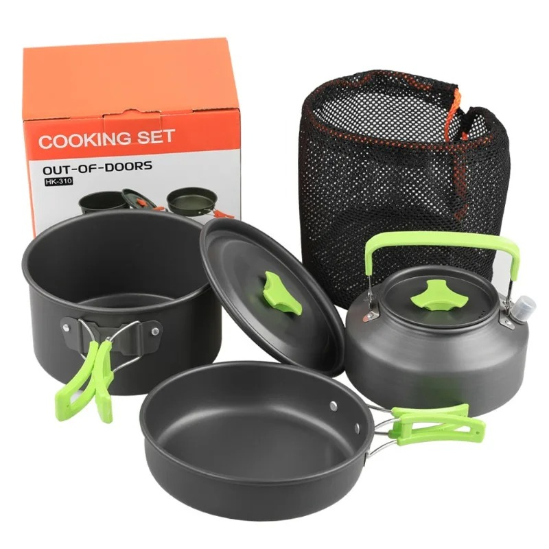 Camping Cooking Set, Outdoor K - огляд і ціна Camping Cooking Set With Kettle