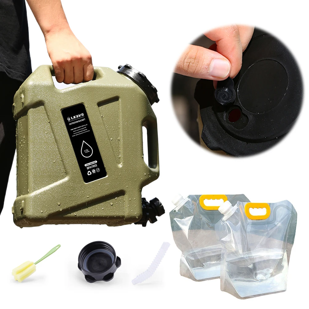 11/12/18.5L Water Bucket Large - огляд і ціна Camping Cooking And Drinking