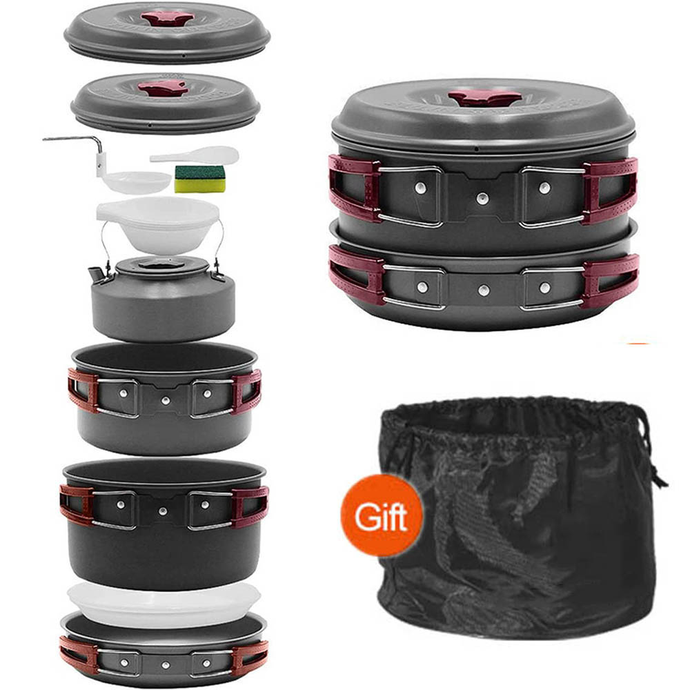 Outdoor cooking 3-4 person pic - огляд і ціна Camping Cooking Set With Bag