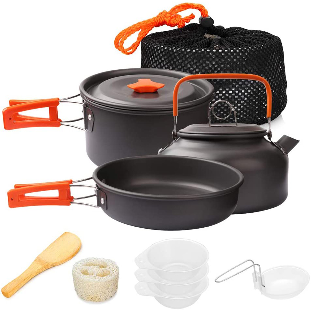 1pcs/1set Camping Cookware Kit - огляд і ціна Camping Cooking Set With Bag