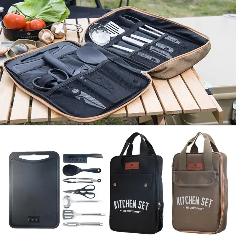 8pcs Camping Kitchen Cookware  - огляд і ціна Camping Cooking Set Jetboil