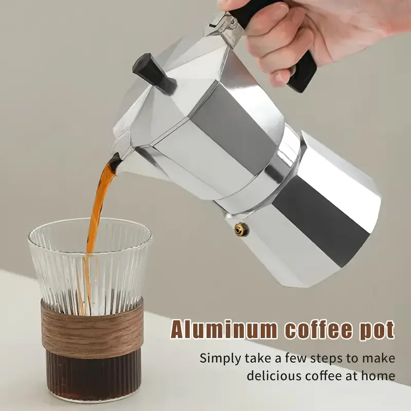Classic Aluminum Moka Pot 50-3 - огляд і ціна Camping Cooking Utilities