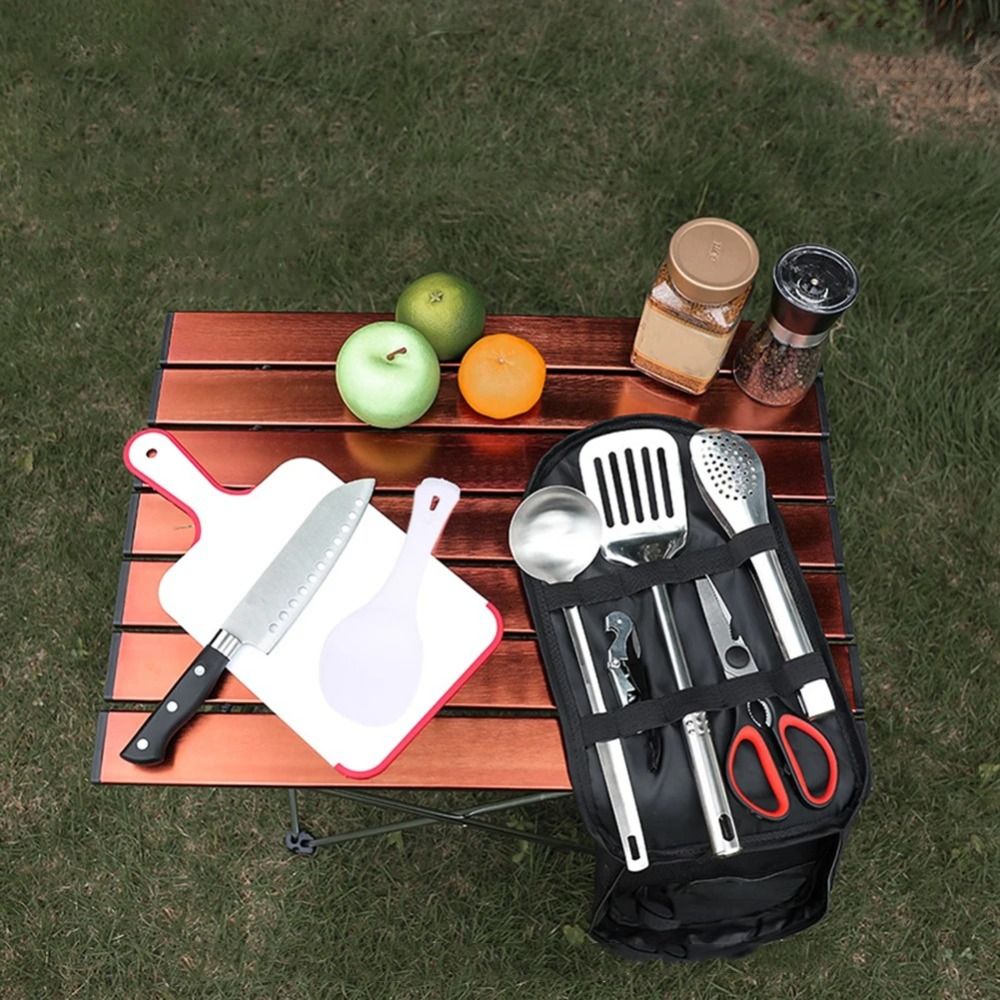 2024 Picnic Utensil Set Storag - огляд і ціна Camping Cooking Set With Bag