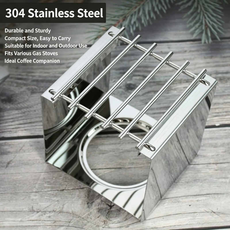 Stainless Steel Square Coffee  - огляд і ціна Camping Cooking Pot Stainless Steel