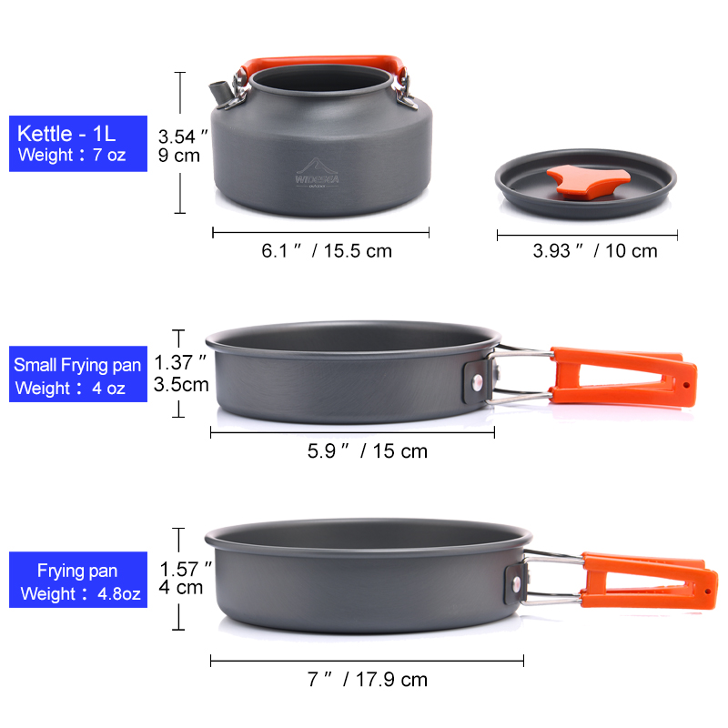 Widesea Camping Outdoor Cookwa - огляд і ціна Camping Cooking Set Jetboil