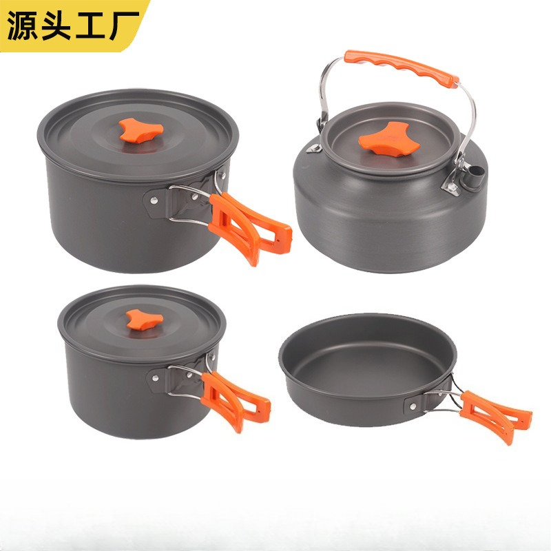 Portable Outdoor Cookware Set  - огляд і ціна Camping Cooking Set With Kettle