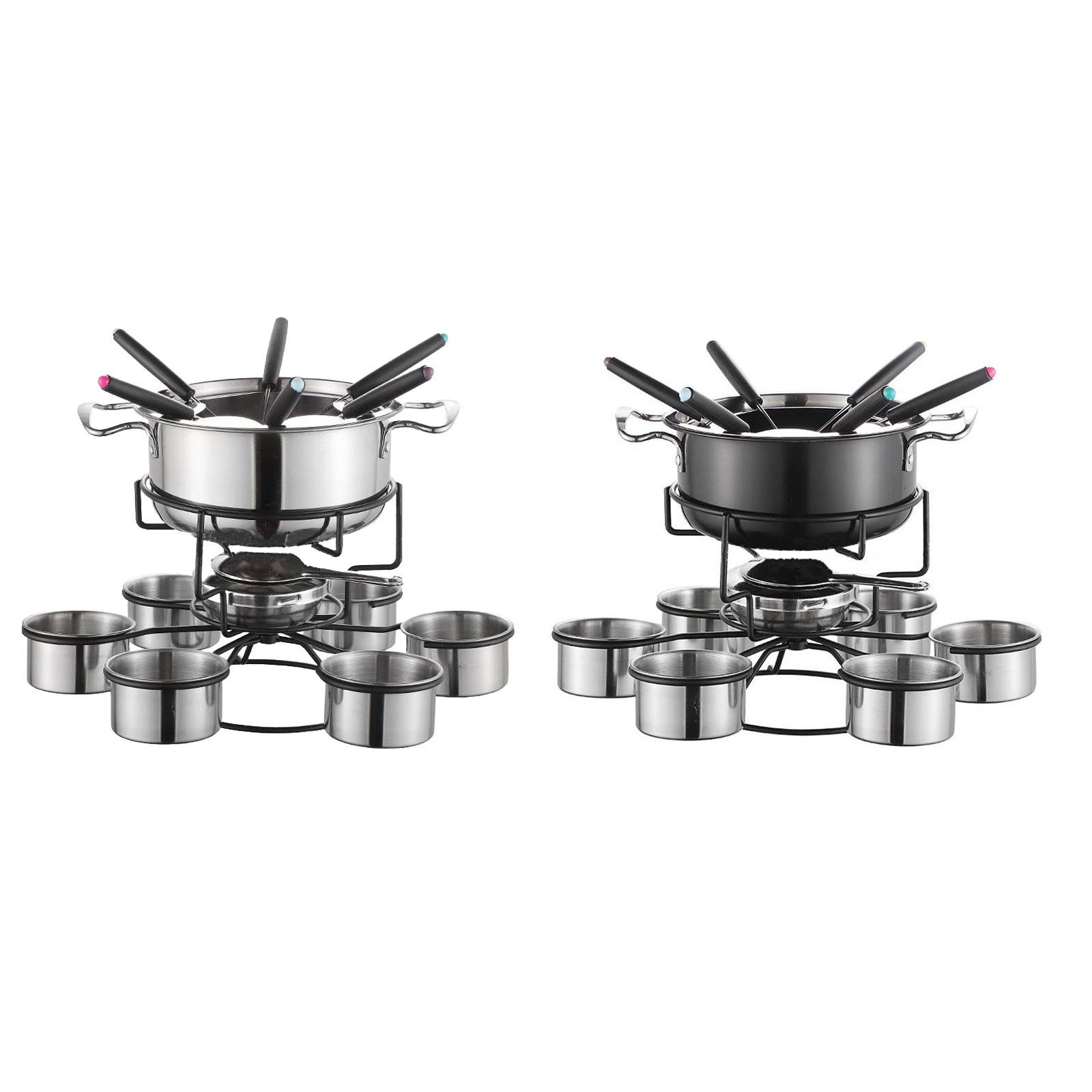 Fondue Pot Set Cooking Stove T - огляд і ціна Camping Cooking Pot Stainless Steel