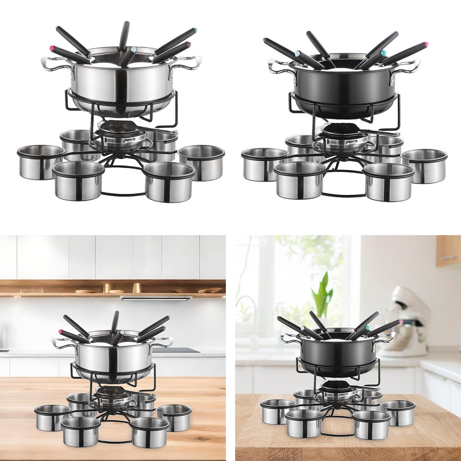 Fondue Pot Set Cooking Stove T - огляд і ціна Camping Cooking Pot Stainless Steel