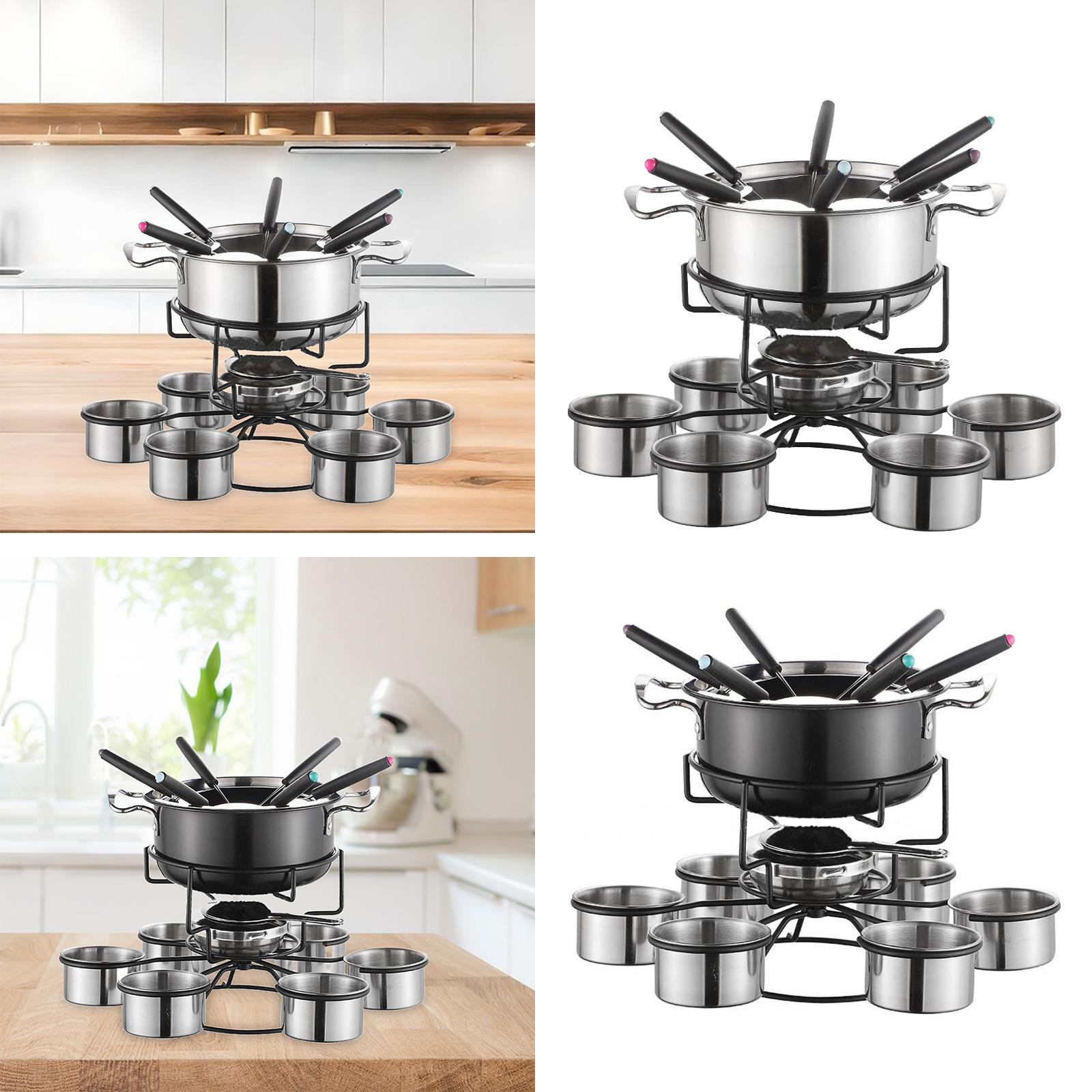 Fondue Pot Set Cooking Stove T - огляд і ціна Camping Cooking Pot Stainless Steel