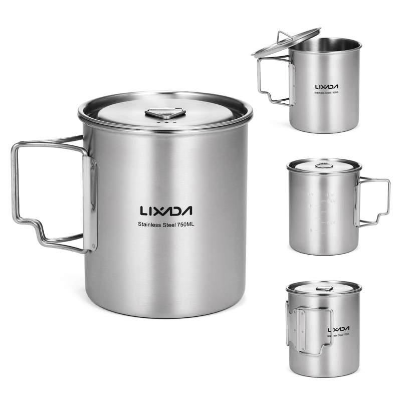 Lixada 750ml Cup Outdoor Stain - огляд і ціна Camping Cooking Set With Bag