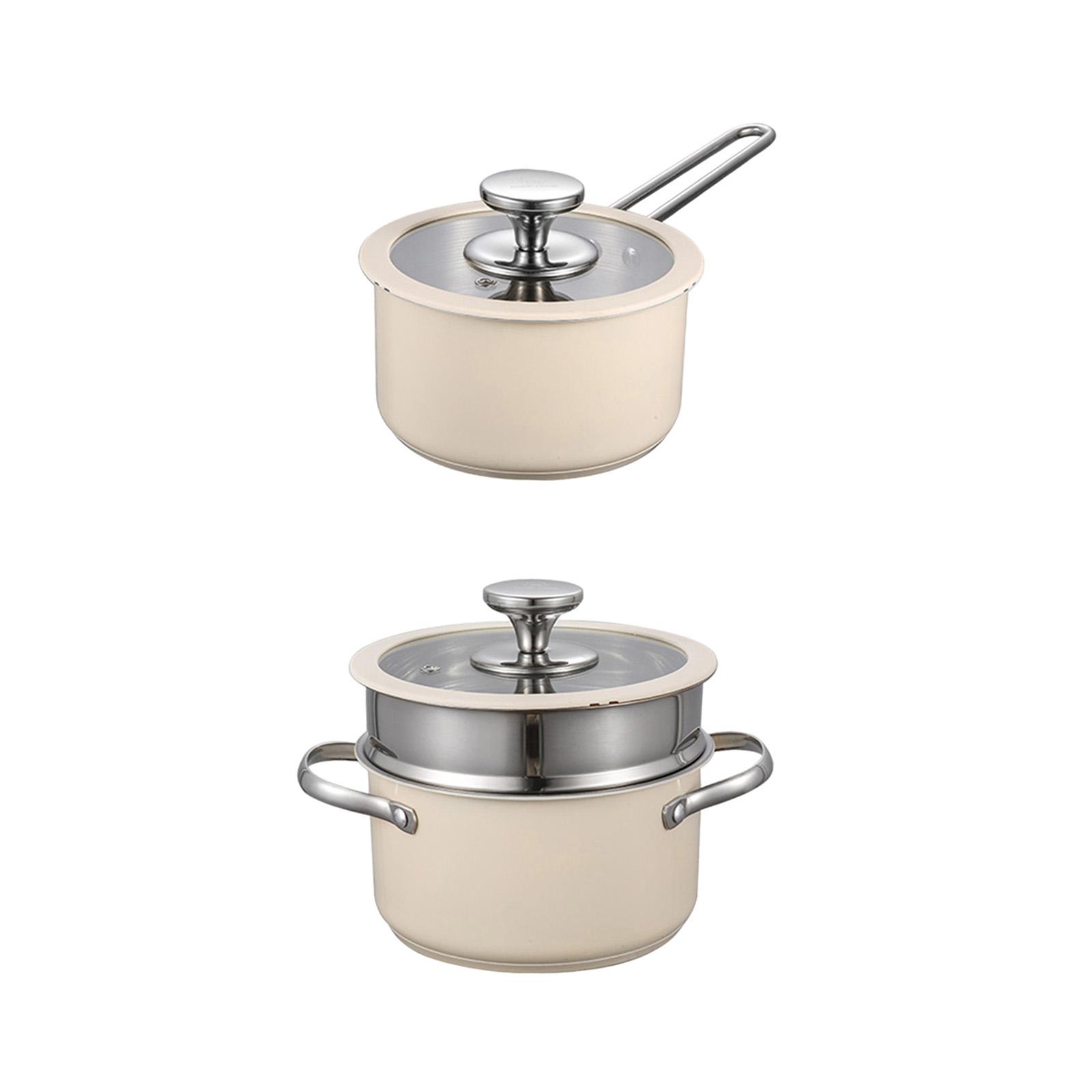 Milk Pan Small Saucepan Thicke - огляд і ціна Camping Cooking Noodles