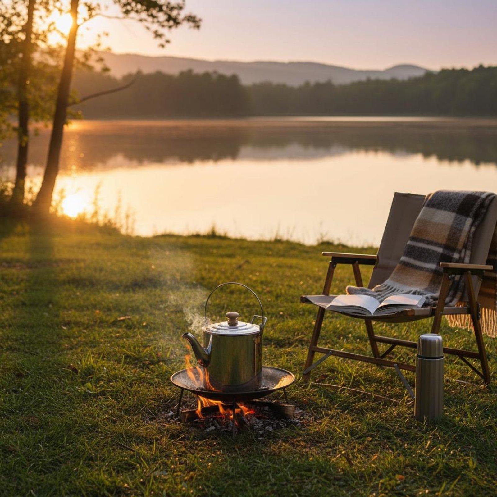 Portable Stainless Steel Outdo - огляд і ціна Camping Cooking Set With Kettle