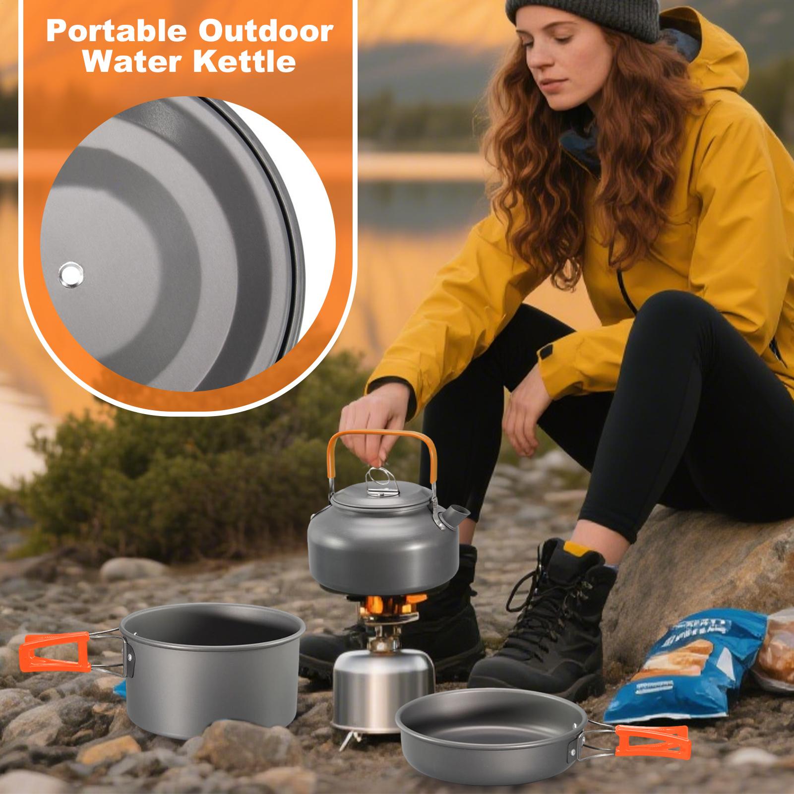 Camping Cookware Camping Cook  - огляд і ціна Camping Cooking Set With Kettle