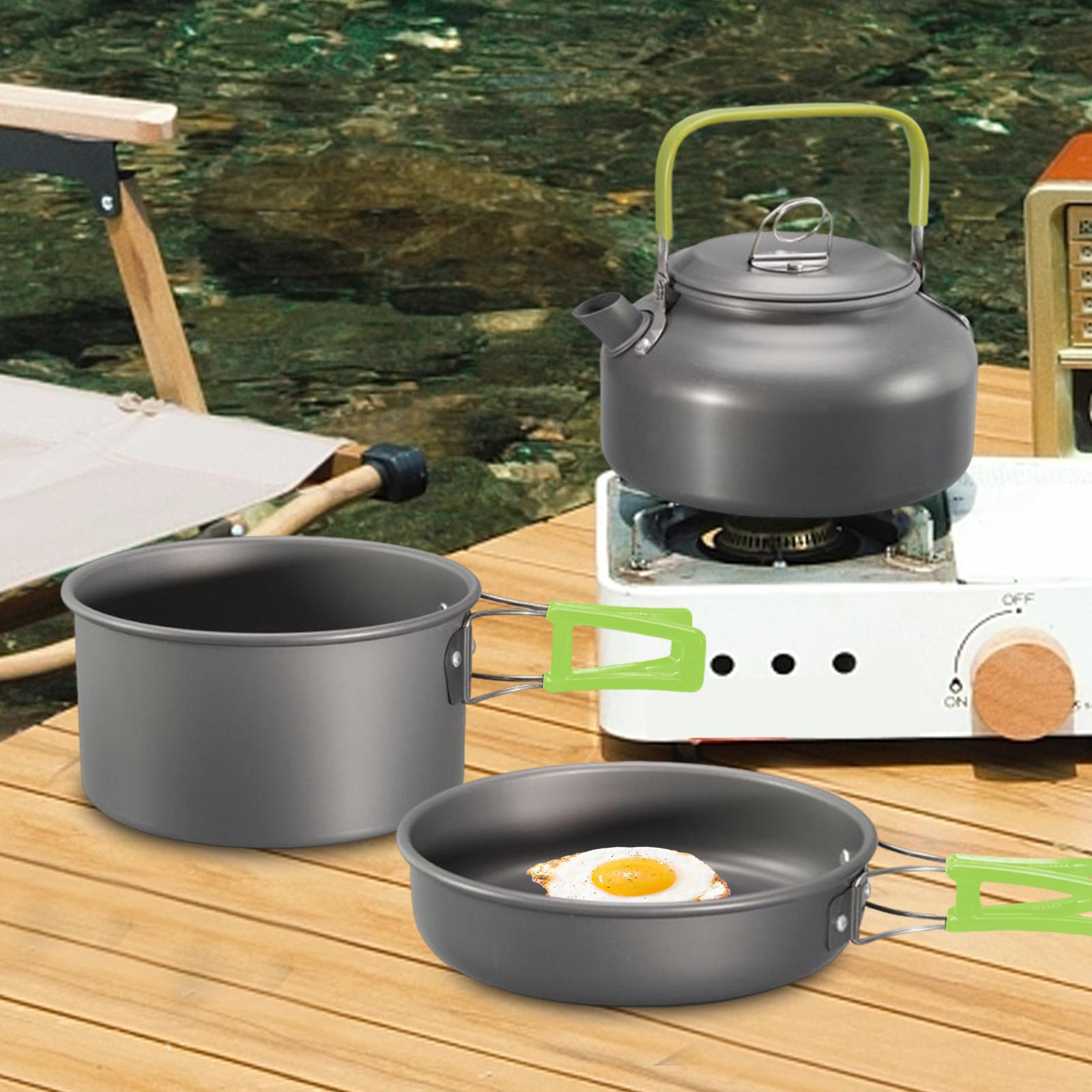 Camping Cookware Camping Cook  - огляд і ціна Camping Cooking Set With Kettle