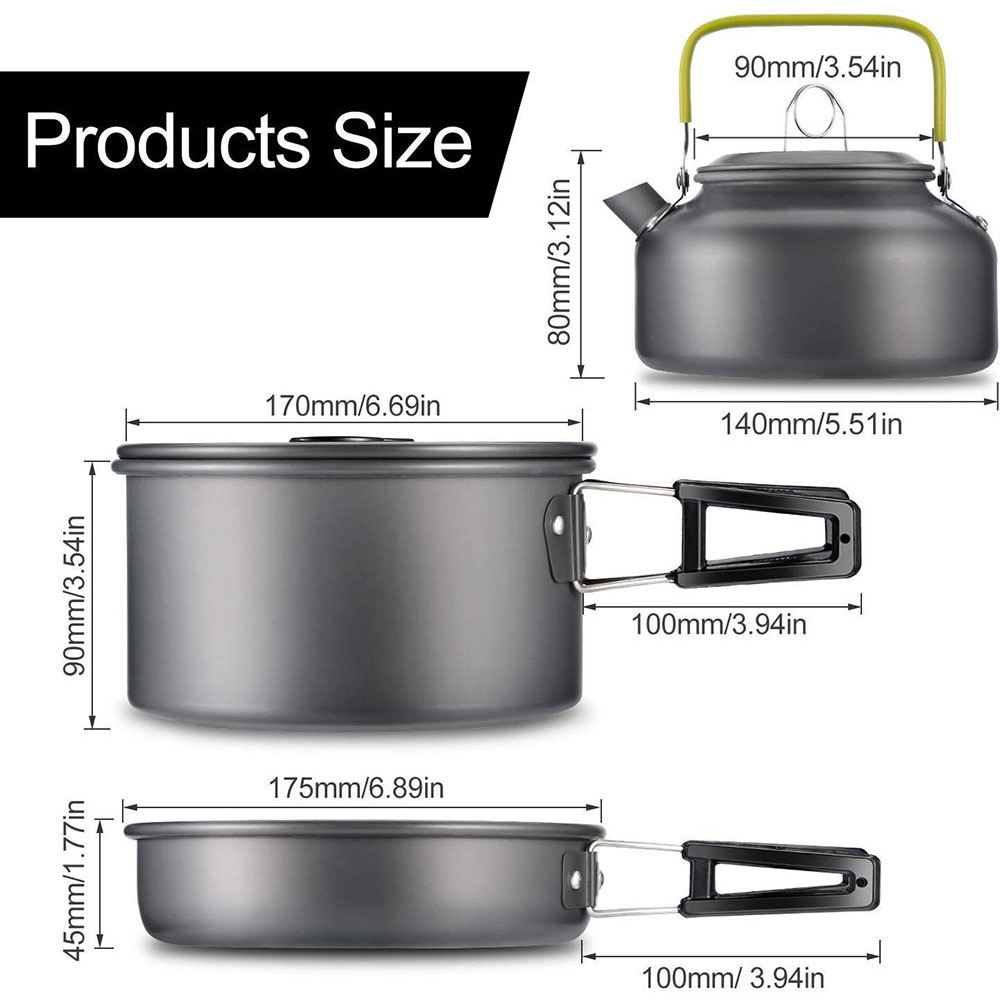 Outdoor Camping Cookware Set M - огляд і ціна Camping Cooking Utilities