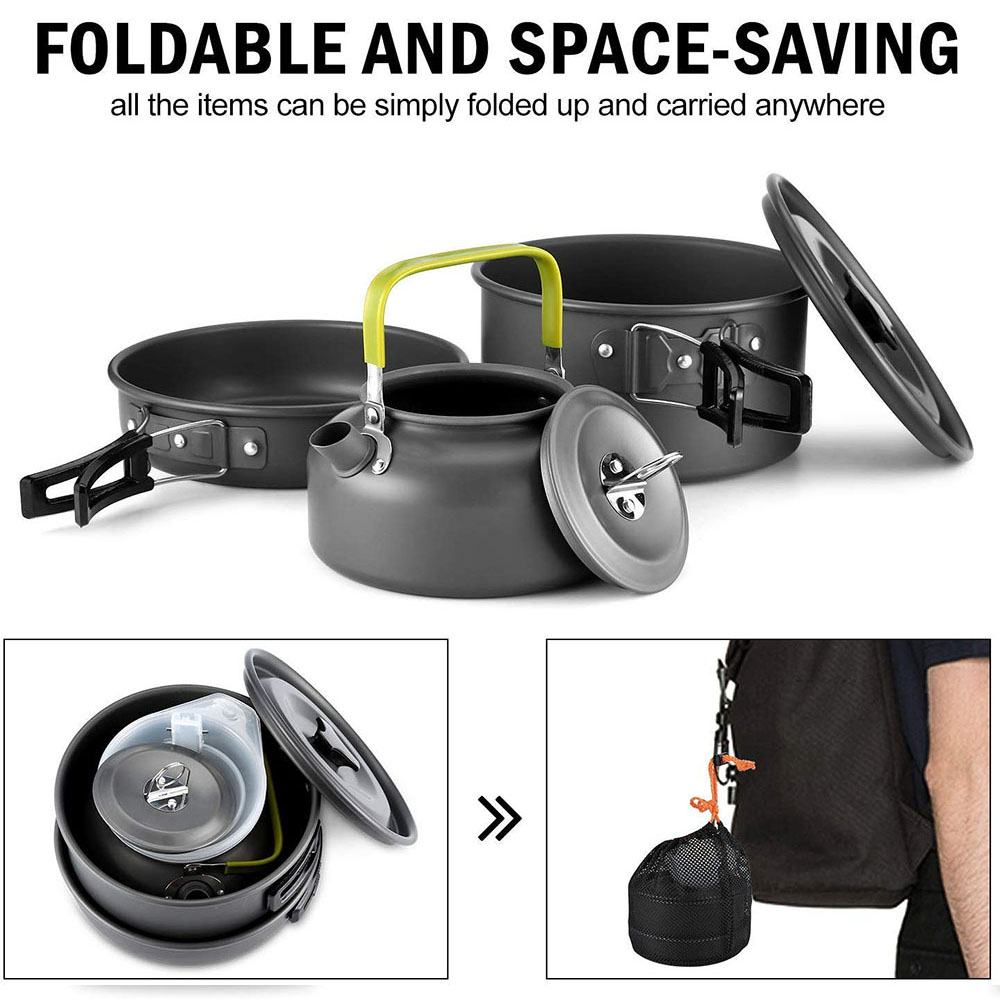 Outdoor Camping Cookware Set M - огляд і ціна Camping Cooking Utilities
