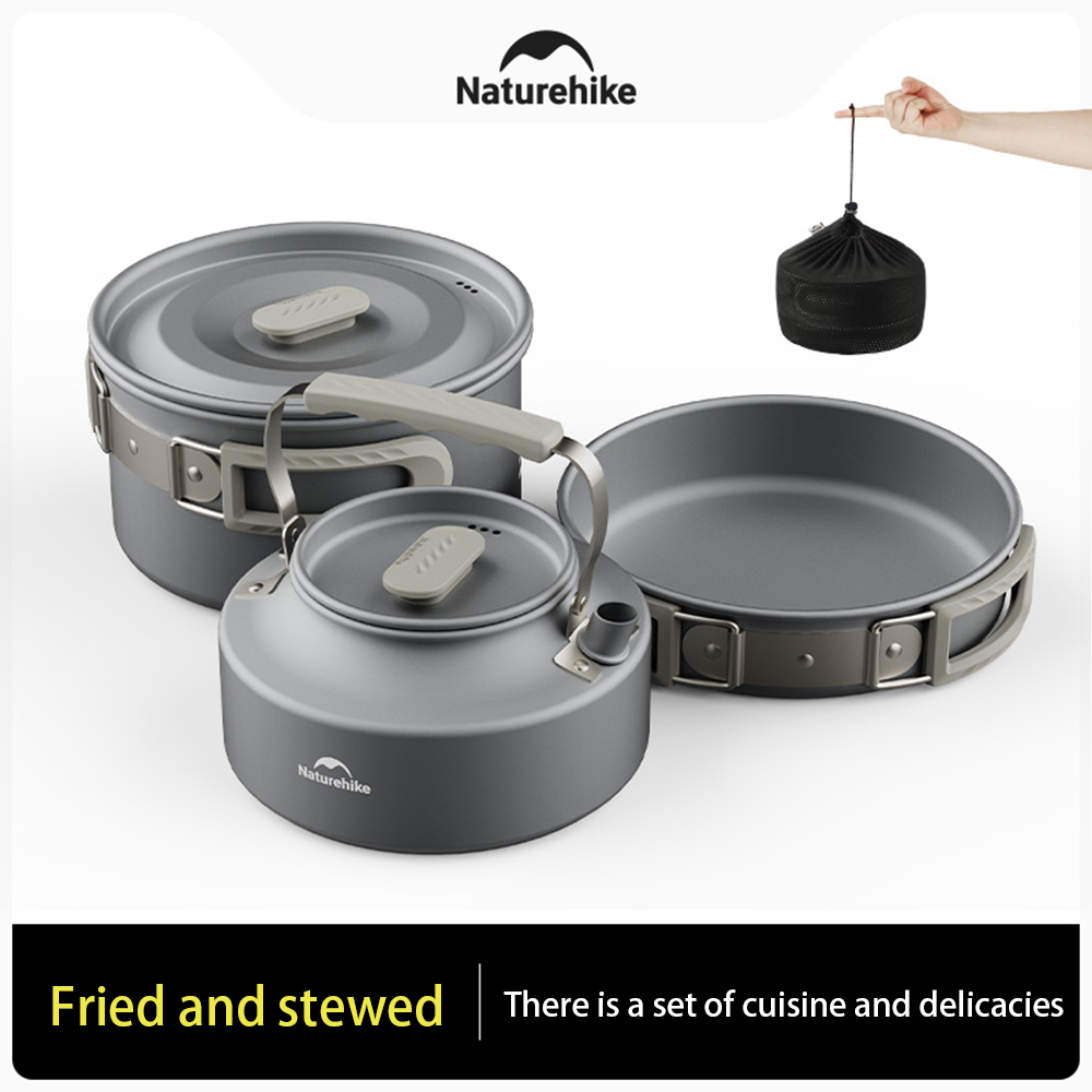Naturehike Outdoor Pot Set,Cam - огляд і ціна Camping Cooking Pot Stainless Steel